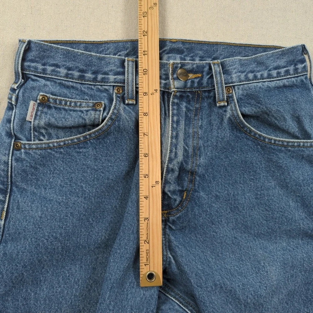 Carhartt‎ Jeans Mens 30x33 Blue Traditional Fit Utility Workwear Casual